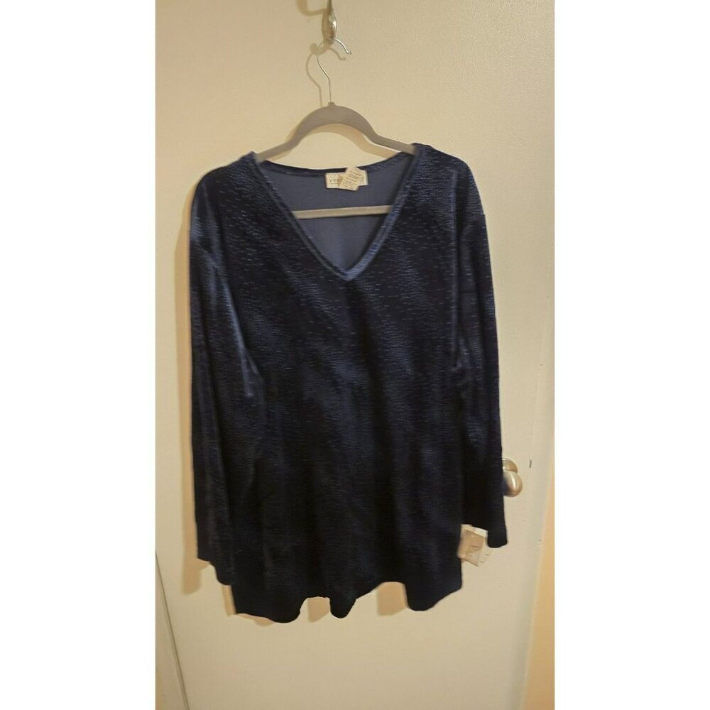 Versailles New York VNeck Top Womens 4X Long Sleeve NWT Top Only